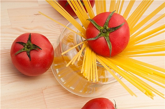新鲜,西红柿,意大利面