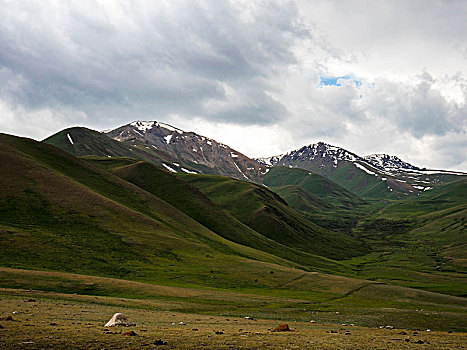 山景,吉尔吉斯斯坦,亚洲