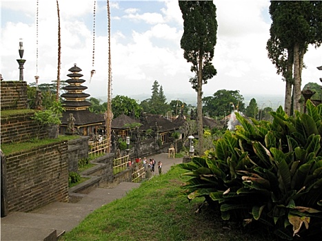 印度尼西亚,庙宇,花园,亚洲