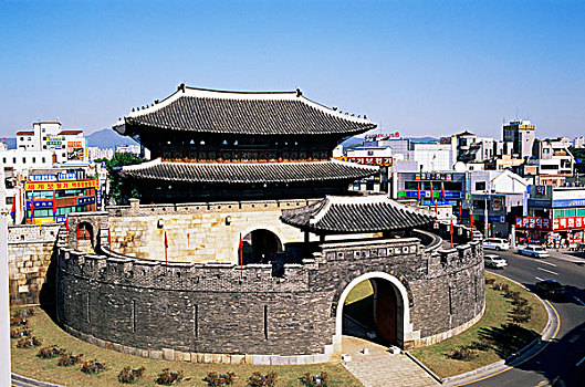 大门,华城行宫,要塞,水原,韩国