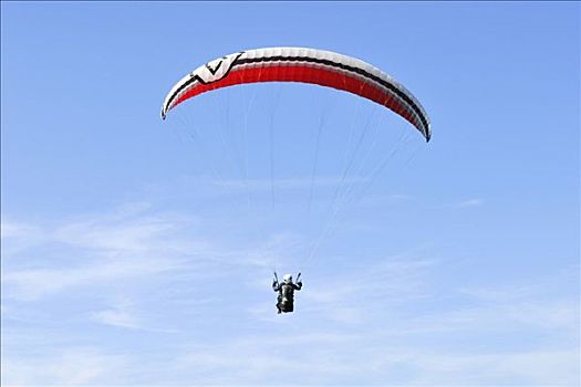滑翔伞,巴伐利亚,德国,欧洲