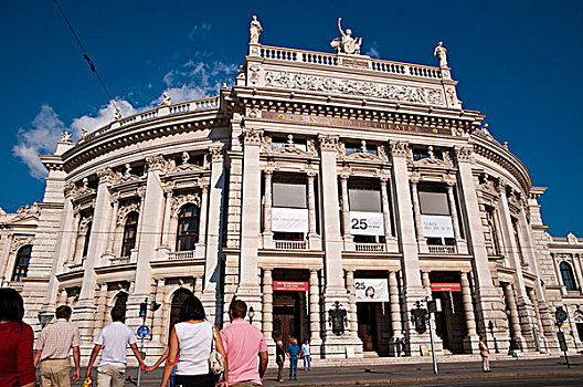 戏院围墙,剧院,环城大道,街道,维也纳,奥地利,欧洲