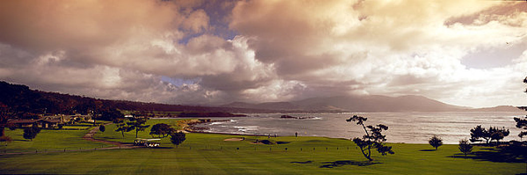 海边风景,高尔夫球场