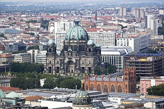 教会,教堂,柏林大教堂,航拍,柏林,德国,欧洲