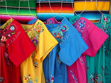 墨西哥人,编织物,服装