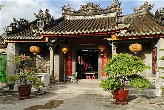 中国寺庙,惠安,世界遗产,越南,亚洲