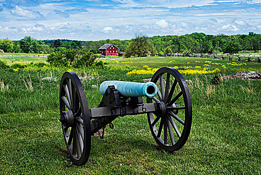 大炮,战场,盖茨堡国家军事公园