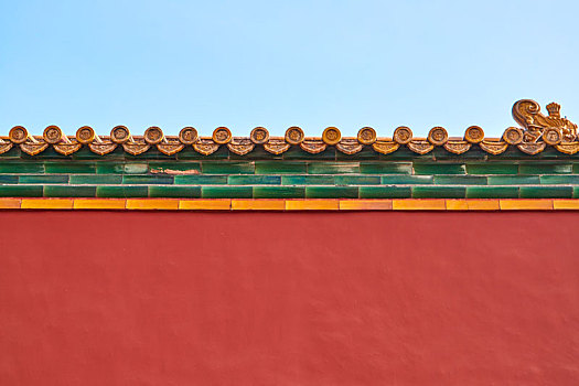 北京故宫里的宫墙