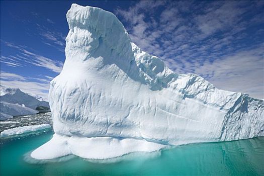 冰山,融化,冰,西部,南极