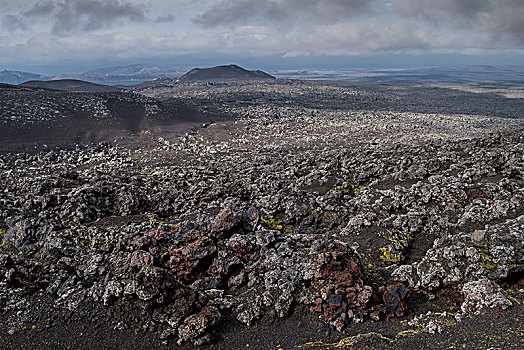 火山岩,地点,火山,南,冰岛,欧洲