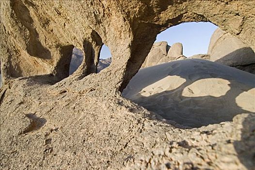 洞,石头,利比亚