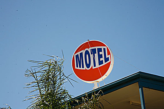 汽车旅馆,标识,袋鼠,岛屿,南澳大利亚州,澳大利亚