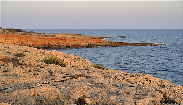 岩石,岸边,地中海