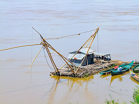渔船,湄公河