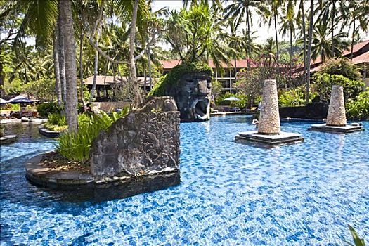 游泳池,复杂,喜来登酒店,靠近,印度尼西亚