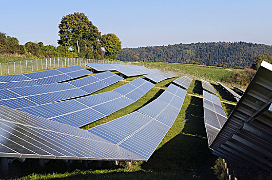 太阳能,农场,靠近,巴伐利亚,德国,欧洲