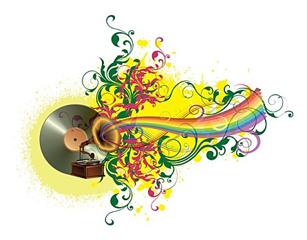 音乐,彩虹