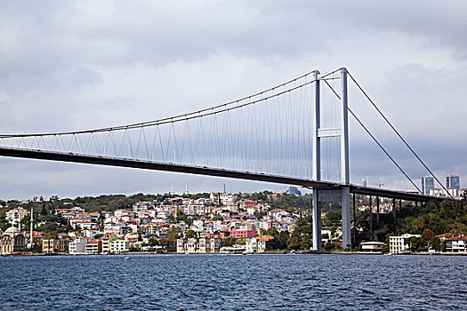 博斯普鲁斯海峡,桥,郊区,伊斯坦布尔,土耳其