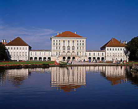 宁芬堡,城堡,慕尼黑,巴伐利亚,德国,巴洛克式建筑