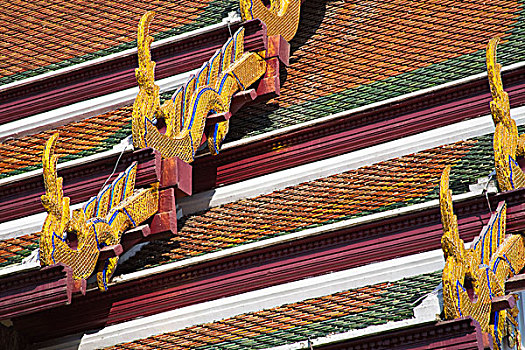 屋顶,皇家,大皇宫,地区,曼谷,泰国