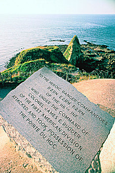 战争纪念碑,靠近,海滩,诺曼底,法国