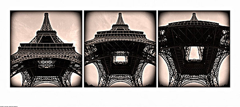 埃菲尔铁塔,三件套,巴黎,法国