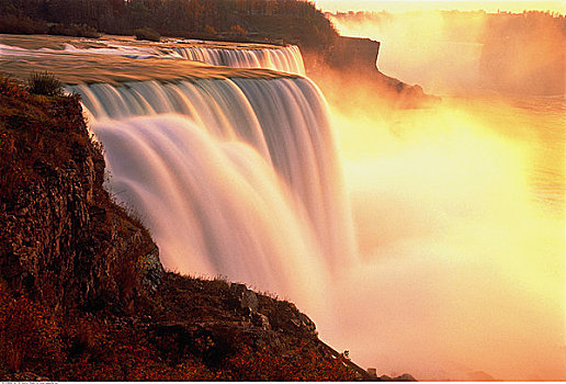 美洲瀑布,尼亚加拉瀑布,纽约,美国