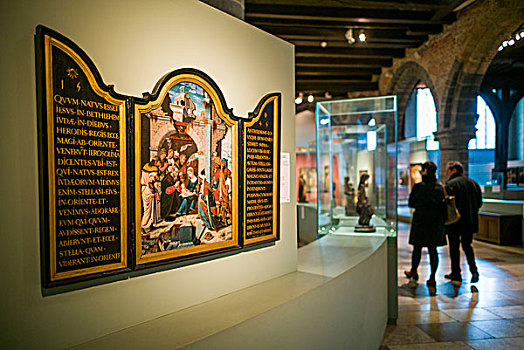 比利时,布鲁日,博物馆,美术馆,室内,12世纪,医院