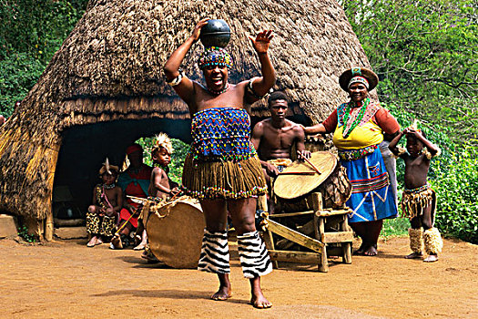 南非,祖鲁族,女人,跳舞