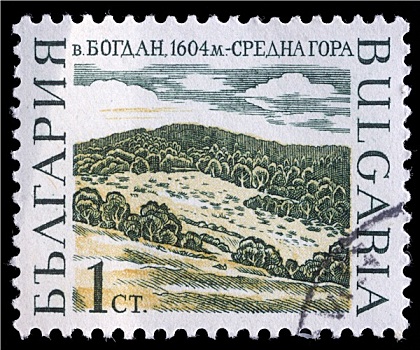 邮票,保加利亚,山峰
