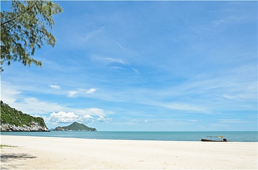 热带,白沙滩,帽子,泰国