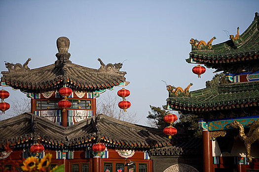 北京春节庙会的装饰