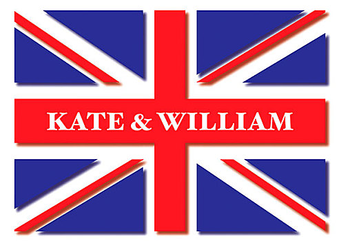 英国国旗,旗帜,皇家,婚礼