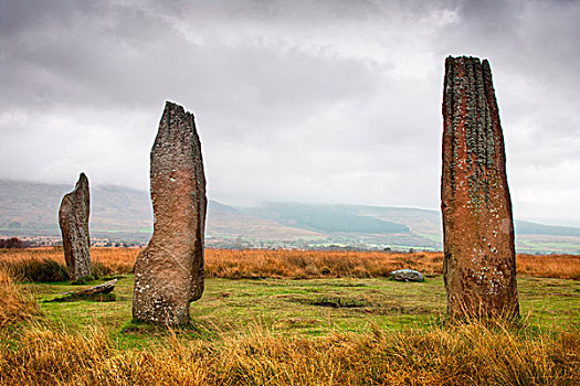 苏格兰,北爱尔郡,巨石阵,摩尔,阿兰岛