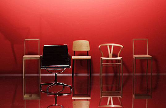 椅子,红色,背景