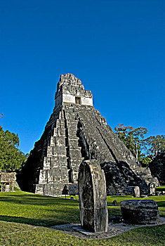 中美洲文明,金字塔,庙宇,一个,玛雅,古老,毁坏,城市,蒂卡尔国家公园,佩登省,危地马拉,中美洲