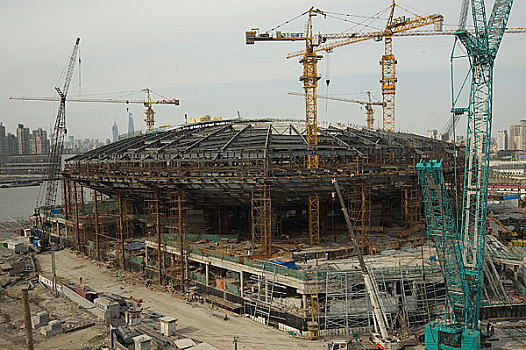 上海世博场馆建设工地