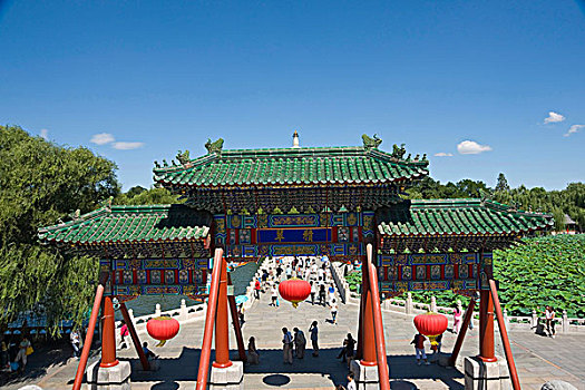 拱道,北海公园,北京,中国,亚洲