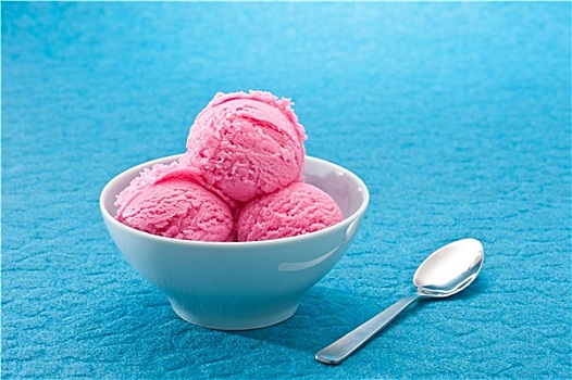 树莓冰淇淋,甜点