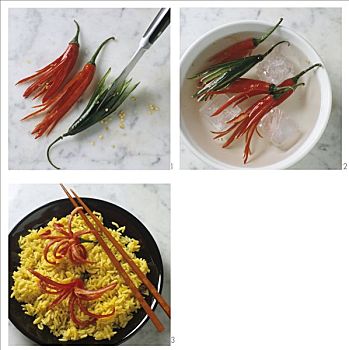 准备,辣椒,花,咖喱饭