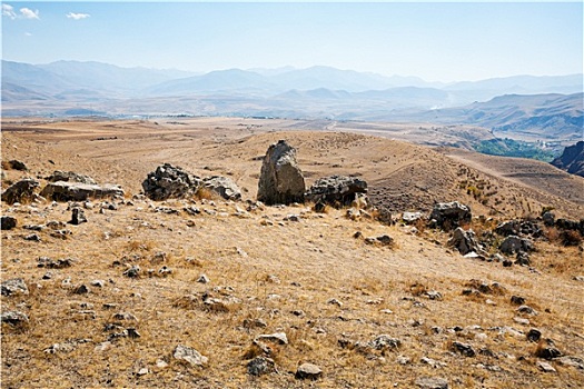 风景,巨石,纪念建筑,亚美尼亚