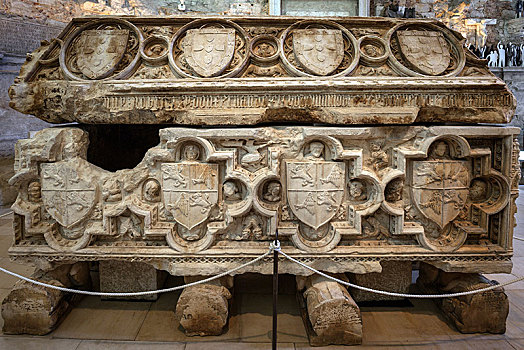 墓地,石棺,考古博物馆,里斯本,葡萄牙,欧洲