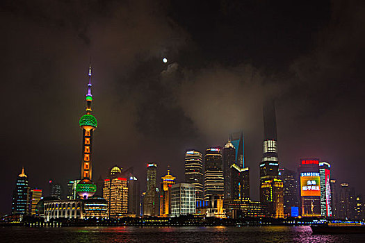 上海陆家嘴金融区夜景