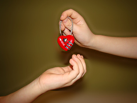 喜爱,感觉,牵手,形状,心形