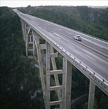 公路,桥,靠近,马坦萨斯,省,古巴