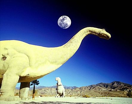 恐龙,复制品,加利福尼亚,美国
