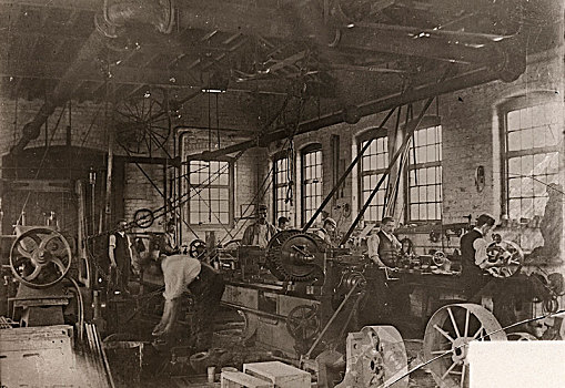 机械,店,可可,约克,约克郡,19世纪,艺术家,未知