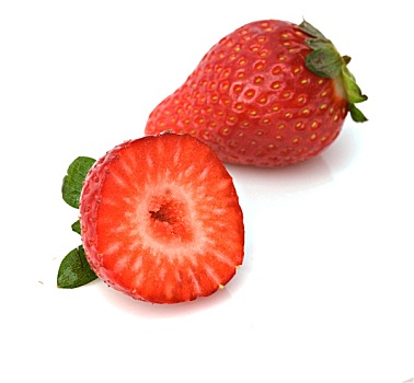 草莓,隔绝,白色背景,背景