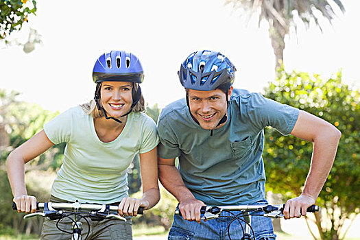 幸福伴侣,头盔,就绪,自行车