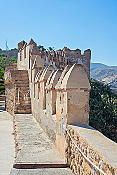 摩尔风格,城堡,艾美利亚,安达卢西亚,西班牙